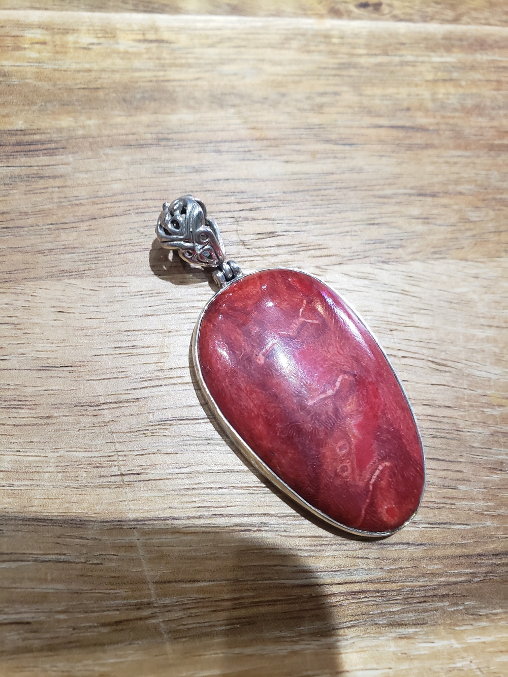 Red Jasper Teardrop Pendant (Without Chain)- Women Jewelry